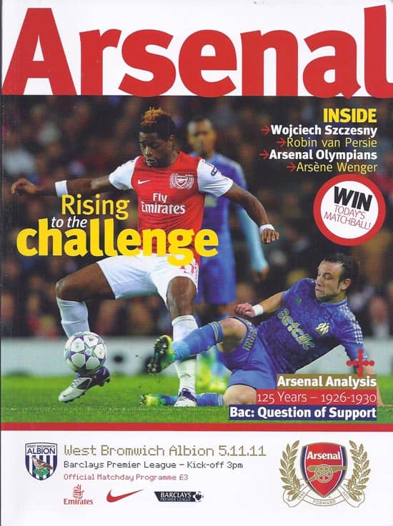 Arsenal FC v West Bromwich Albion FC 